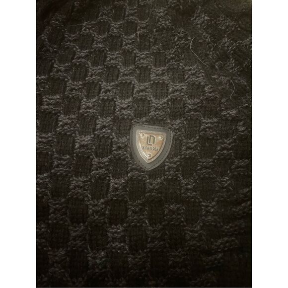 Leif Nelson Chunky Knit Sweater Shawl Collar Large New Charcoal - Picture 4 of 9